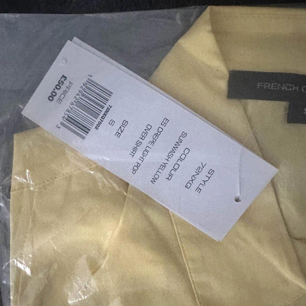 FRENCH CONNECTION  Rhodes Popover Shirt yellow from UK - Picture 3 of 3